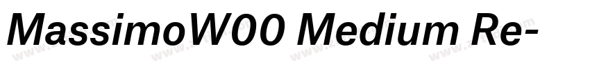 MassimoW00 Medium Re字体转换